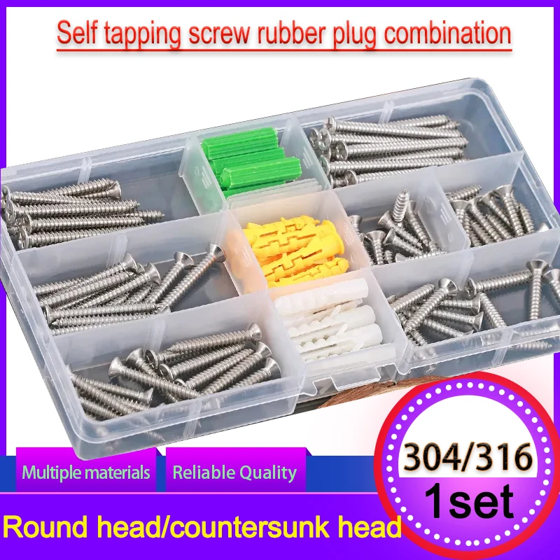 

Cross Flat Head/round Head Self Tapping Screw Extension Thick Tooth Wall Panel Self Tapping Screw Combination Set