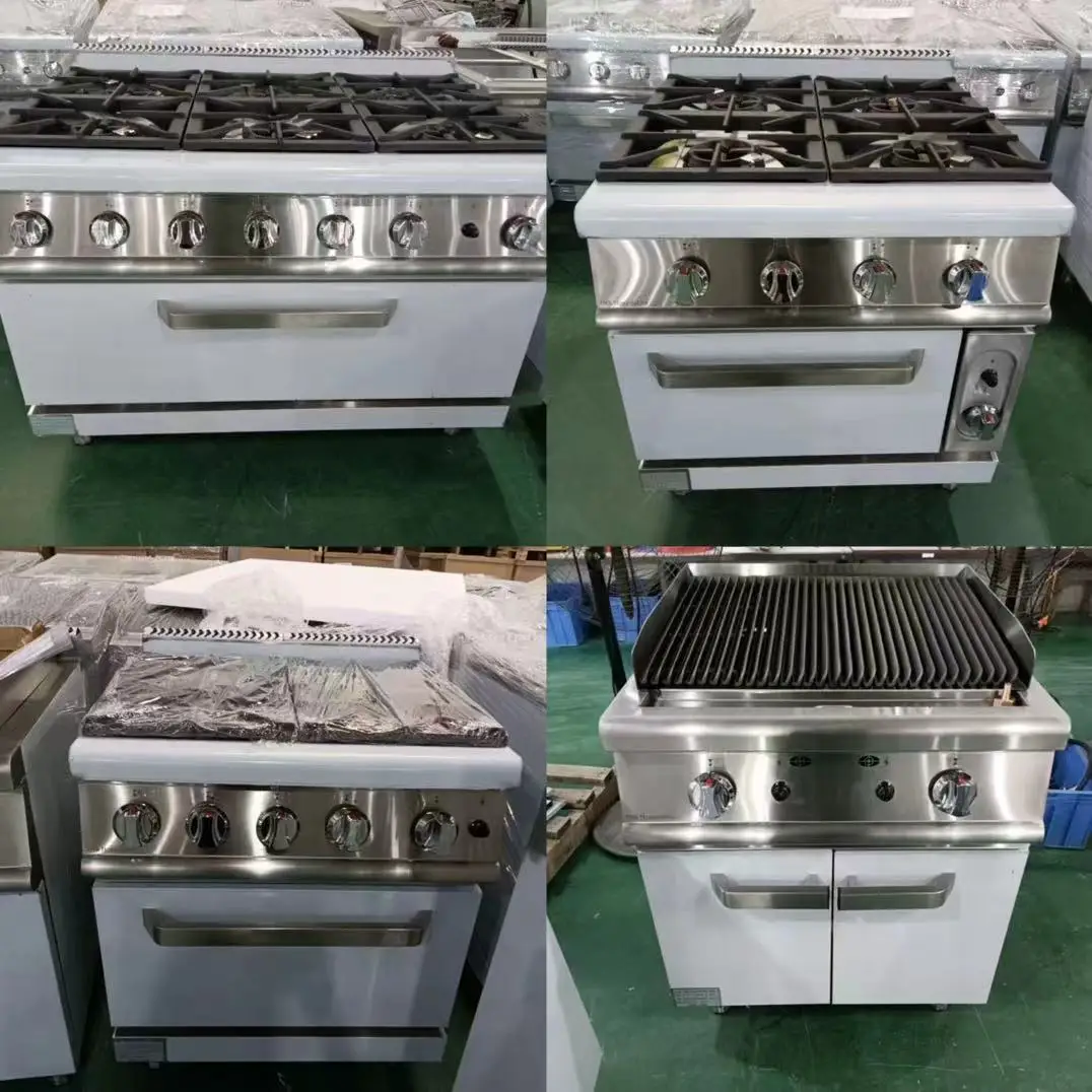 Forno combinato per forno elettrico in acciaio inossidabile per ristorante, friggitrice con armadietto