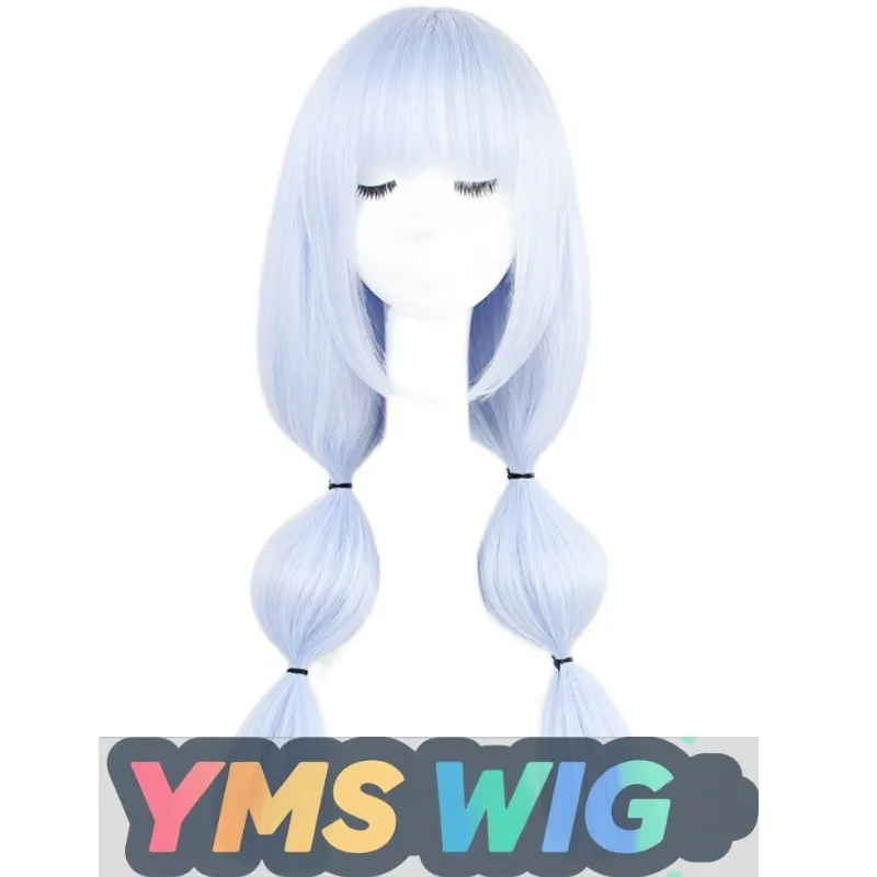 [YMS WIG] Peruka Bounce Front Girl Front HK416 Star Cocoon Cos Peruka Jasnoniebieska Gra