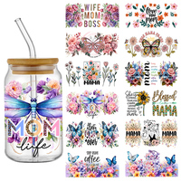 UV DTF Mother's Day Mom Transfer Sticker Mama For The 16oz Libbey Glasses Wraps Bottles Cup Can DIY Waterproof Custom Decals