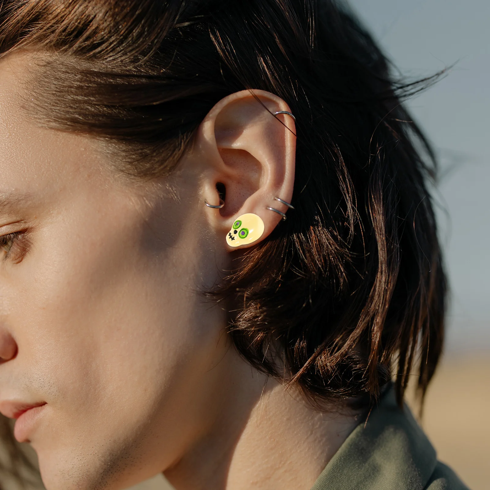 

6 Pairs Halloween Ear Accessories Earrings Supplies Decoration Decorative Women Drop Decors