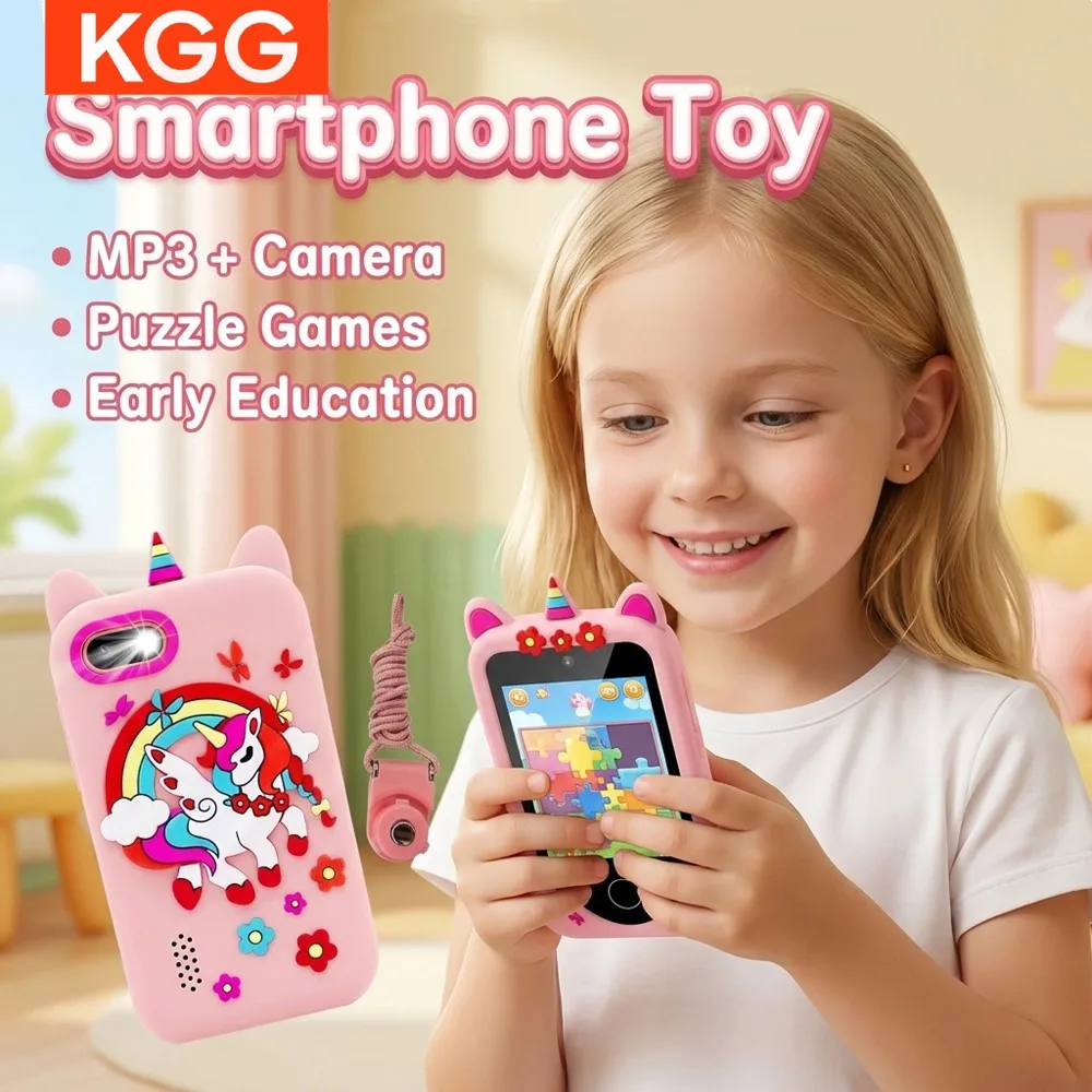 

Детский обучающий телефон с многофункциональным 2,8-дюймовым сенсорным экраном, двумя камерами, трекером привычек/обучения ABC, развивающими играми — идеальный подарок для малышей