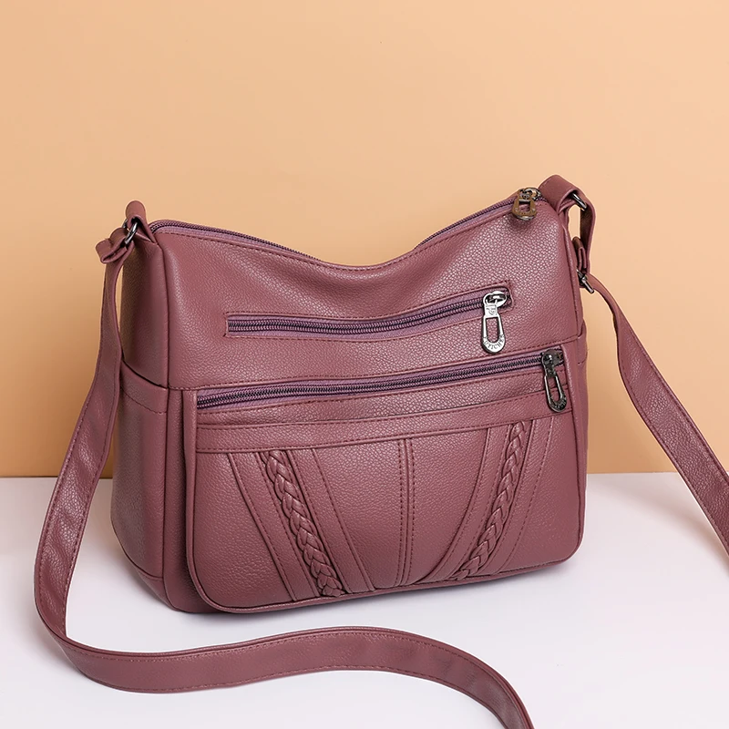 For Women 2023 SacHigh Quality Soft Leather Luxury Purses and Handbags Women's Bag Designer Multi-pocket Crossbody Shoulder Bag