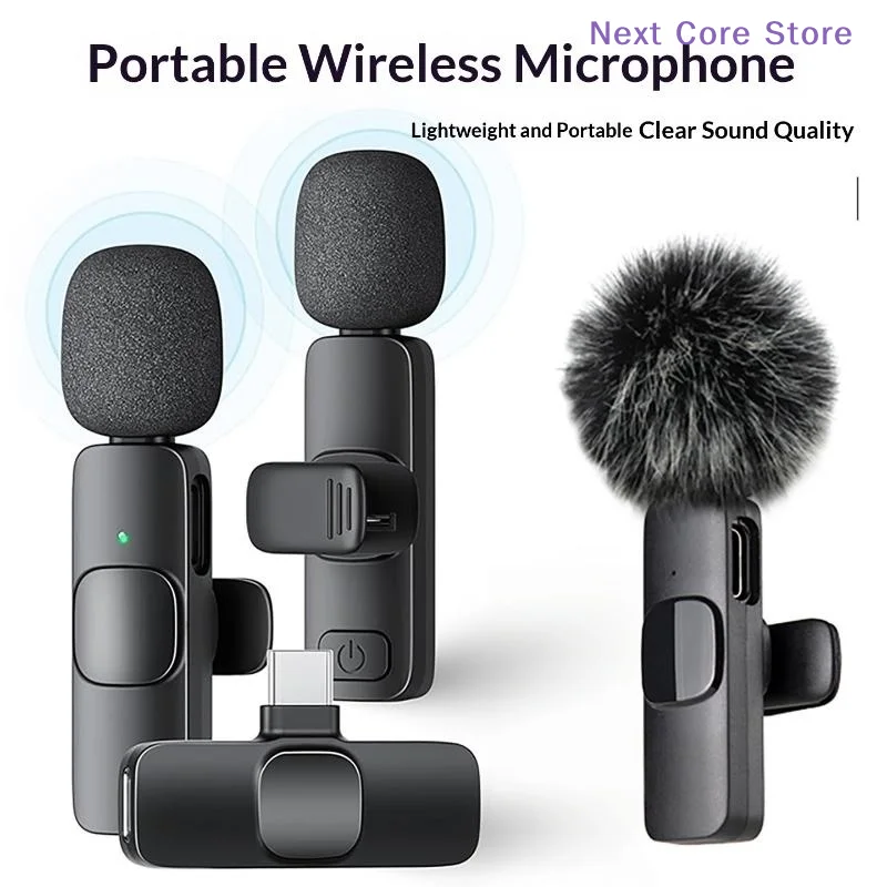 [NC]1 Set Type-C Smartphones Mini Mic Wireless Clip-on Microphone For Vlogging Videos Microphones Audio Recording[NC]