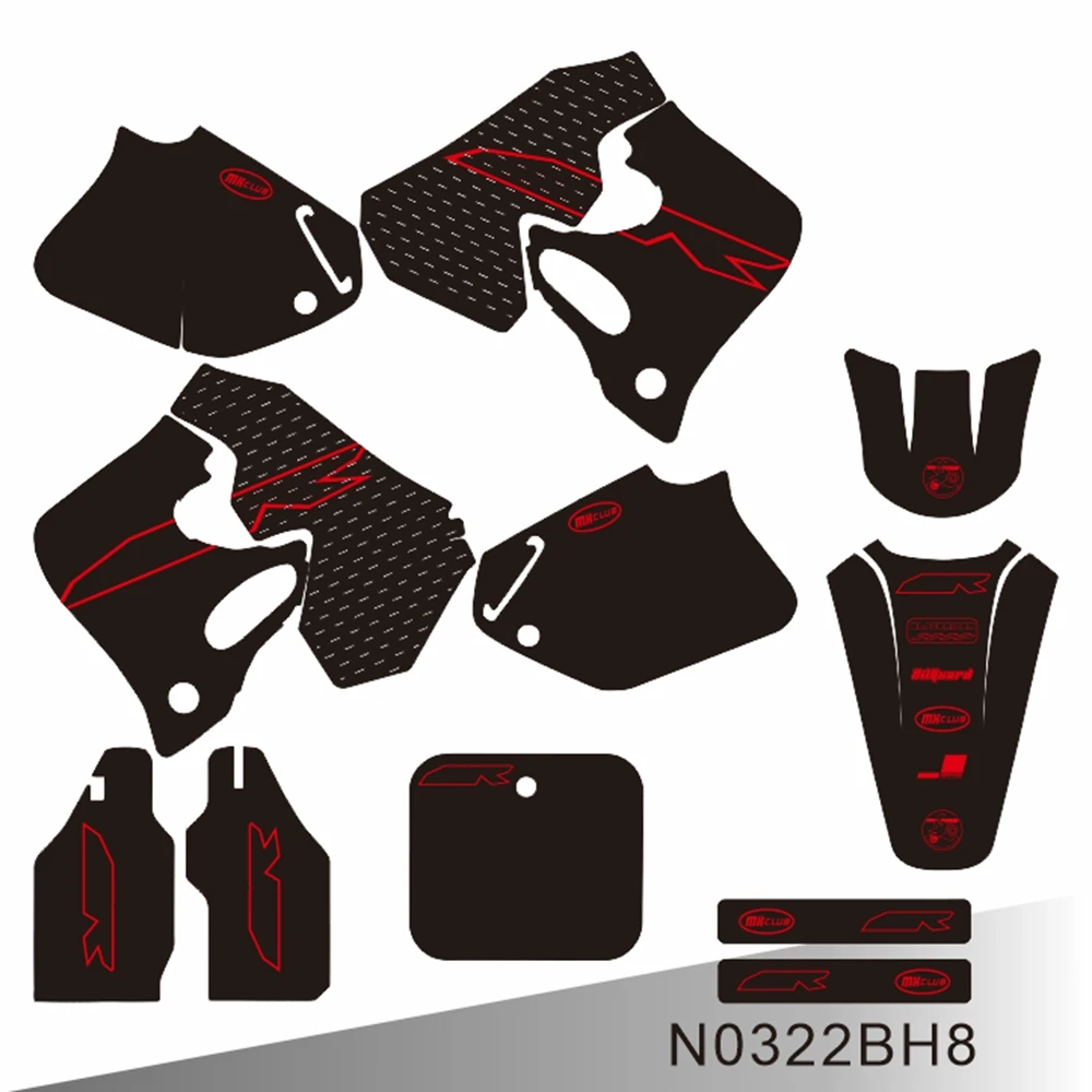 Naklejki Graficzne Kompletne Zestawy na Motocykl HONDA CR 125 CR 250 1993 1994 Tło Grafika Numer Imię N0322BH