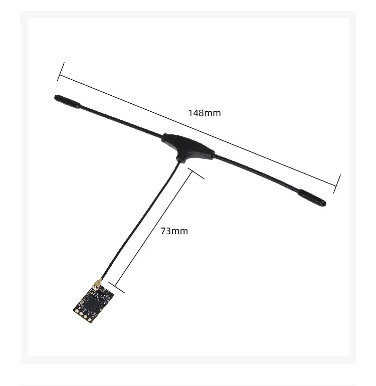 Happyfish ELRS 915MHz/2.4G NANO Empfänger mit T-Typ-Antenne, unterstützt WLAN-Upgrade für RC FPV Traversing Drohnen-Teile – Detail 7