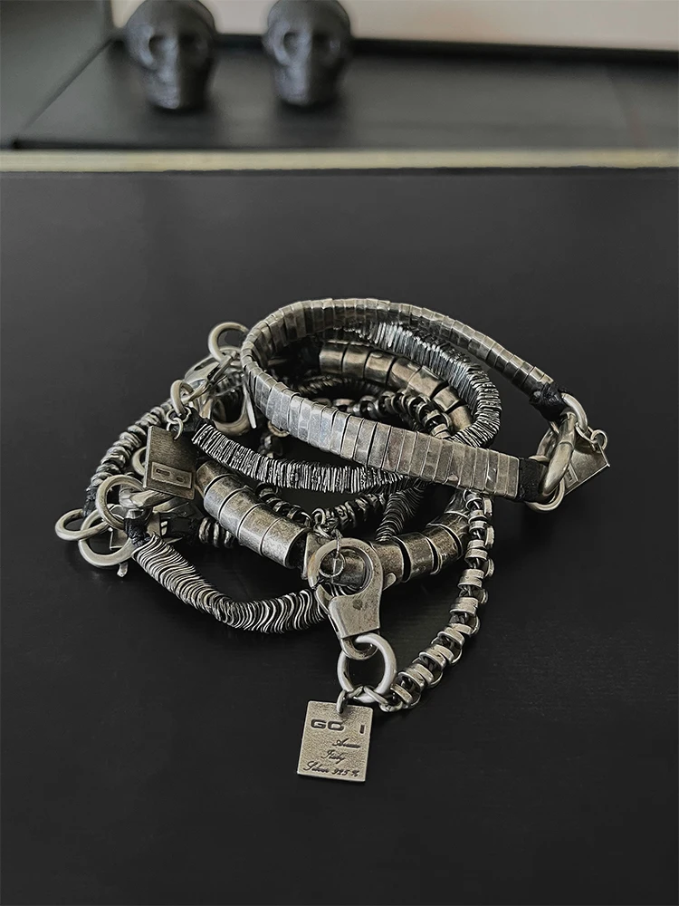 2024 New Heavy Lndustry Twist Bracelet Cyberpunk Style Men's And Women's Jewelry Party Gift