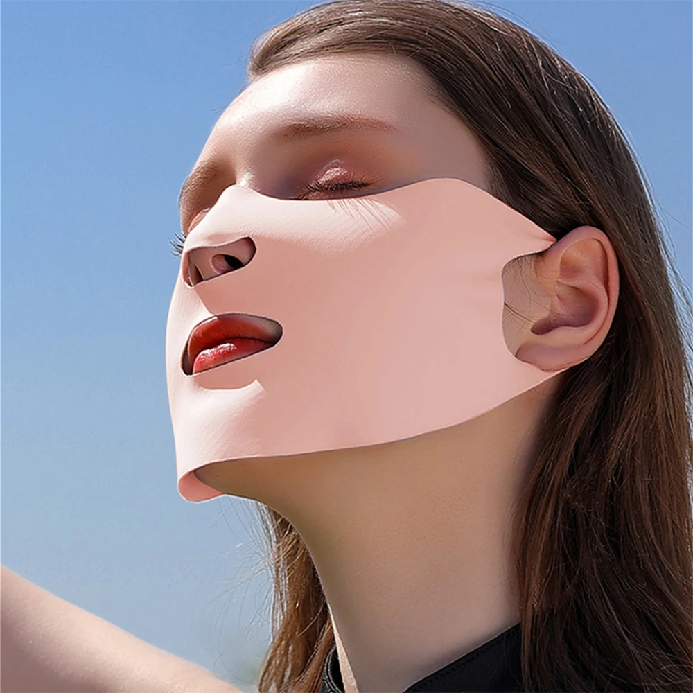 1PC Ice Silk Nose Mask Shade Mask Breathable Ultra-thin Face Mask