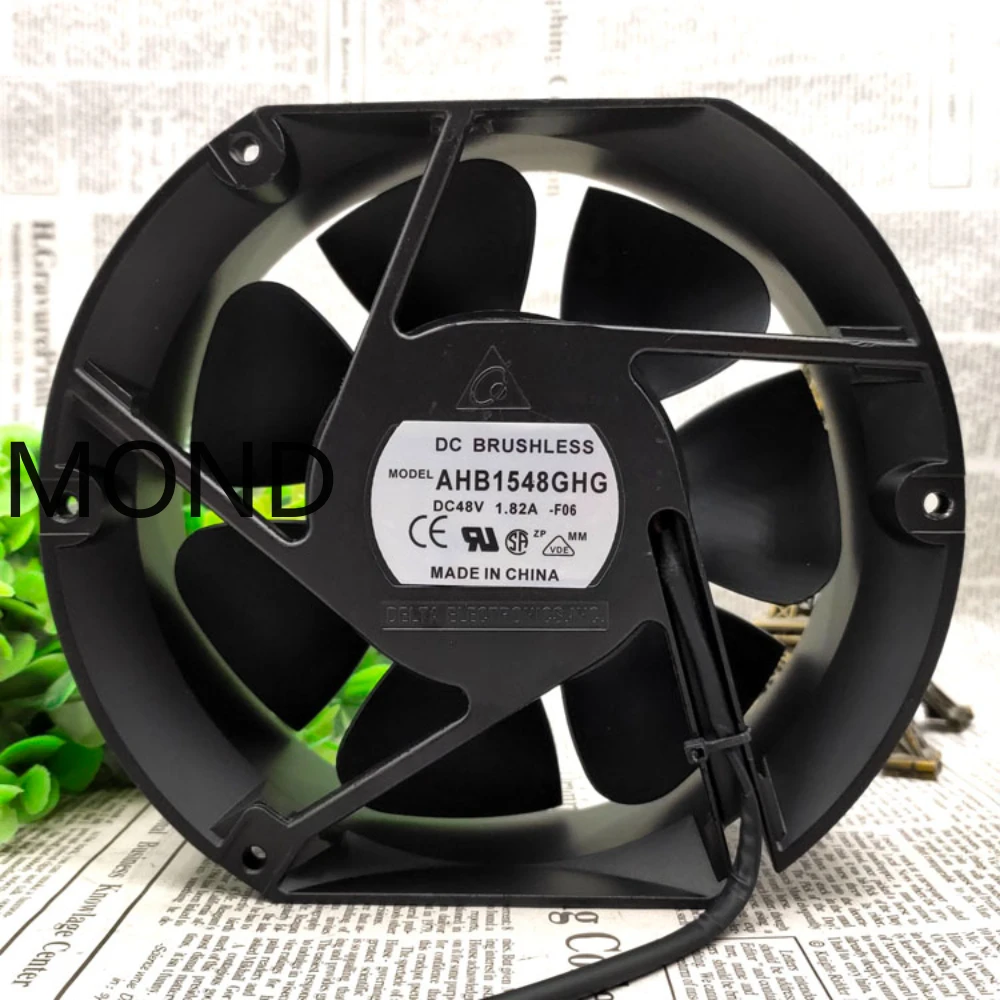 AHB1548GHG-F06  New Delta 48V 1.82A 3-wire 17cm 17251 Cooling Fan Inverter Fan