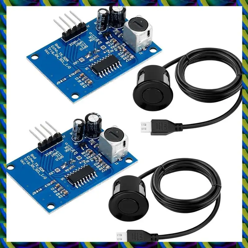 Ежедневно 2 шт. ультразвуковой датчик расстояния для измерения расстояния, предотвращение препятствий, промышленное управление HC-SR04T