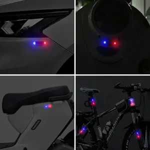 Luz de advertência de energia solar para motocicletas de carro led lanterna indicador na noite cuidado luz de advertência estroboscópica lâmpada de corrida 10 principais vendas candeeiro moto - №2