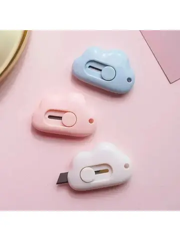 Cute Rabbit Cloud Color Mini Portable Practical Knife Paper Cutting Machine Paper Cutting Machine Razor Blade Office Stationery