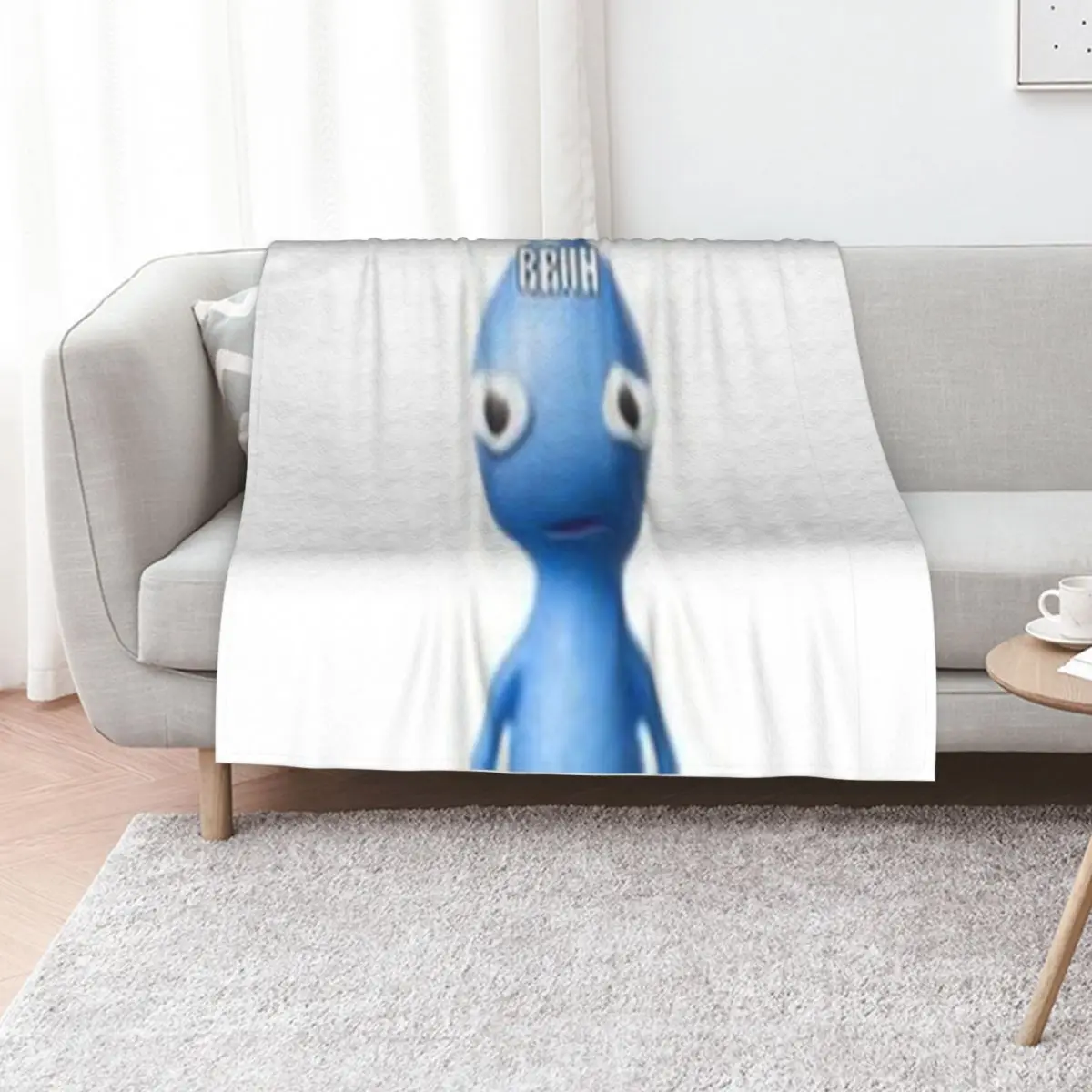 BRUH Pikmin 2 Throw Blanket Blankets Sofas Of Decoration Furry for sofa warm for winter Baby Bed linens Blankets
