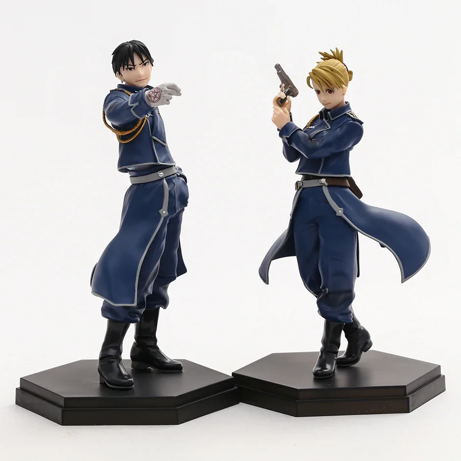 Fullmetal Alchemist Riza Hawkeye / Roy Mustang Pop Up Parade Figurine PVC Model Toy Doll Collectible Decoration Desktop Gift