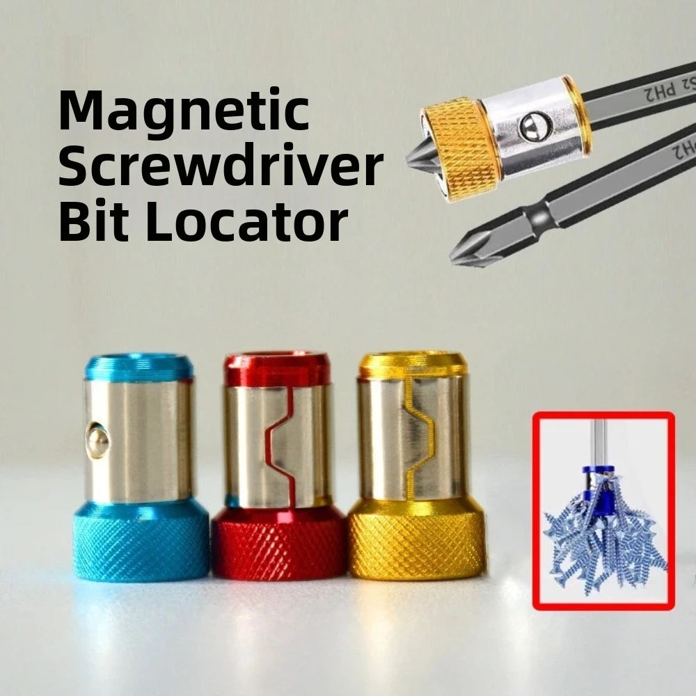 1/4 Inch Magnetic Screwdriver Bit Holder Anti-Corrosion Strong Magnetizer Magnetizer Steel Sleeve Removable Part