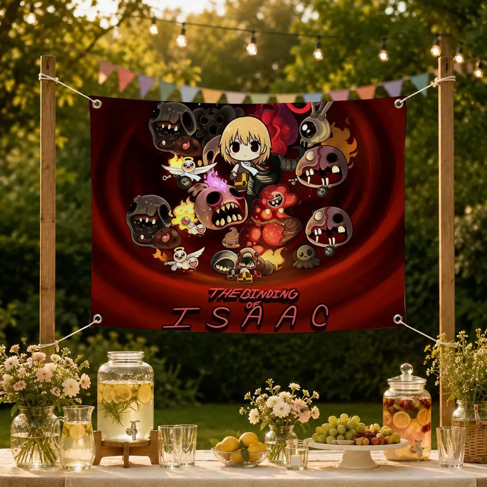 Game Dark The Binding of Isaac Flags Decorative Flag Banner for Garden Yard Lawn Outdoor Home Party Wall Decor