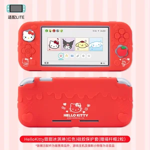 Casing Pelindung Silikon Nintendo Switch Lite Baru Hello Kitty Kuromi Cinnamoroll Desain Anime Cangkang Lunak Set Lengkap Hadiah Untuk G 6 casing nintendo switch kuromi penjualan terbaik - №
