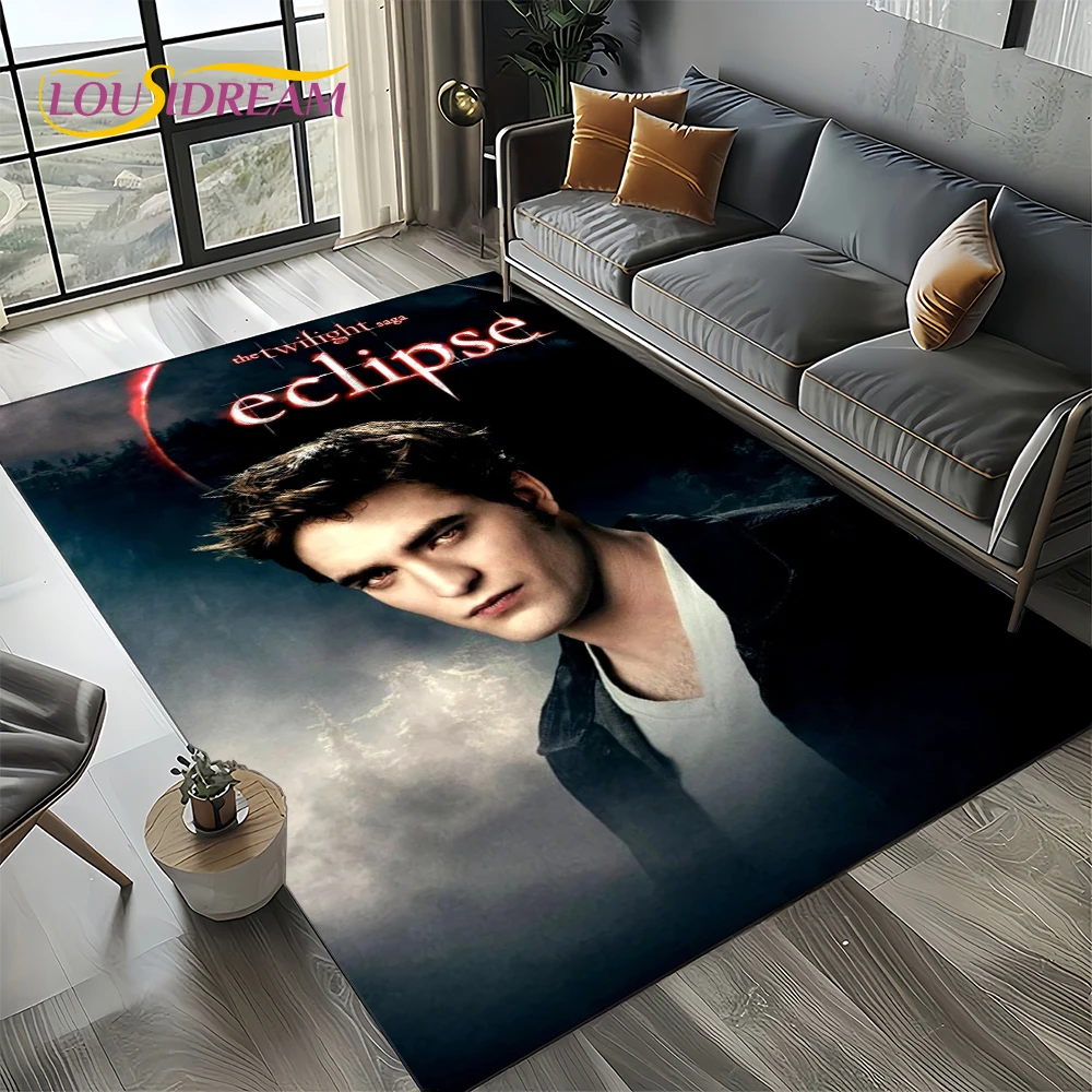 Twilight Saga Series Edward Bella Movie Carpet Rug for Living Room Bedroom Home Sofa Decoration,Kids Area Rug Non-slip Floor Mat