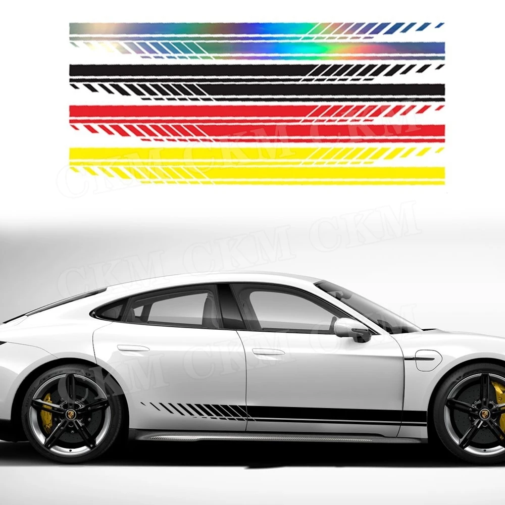 

Door Car Sticker Sport Strips Stickers Auto Modified Body Sticker Side Skirt Decals Decoration Car Accessories Decoration