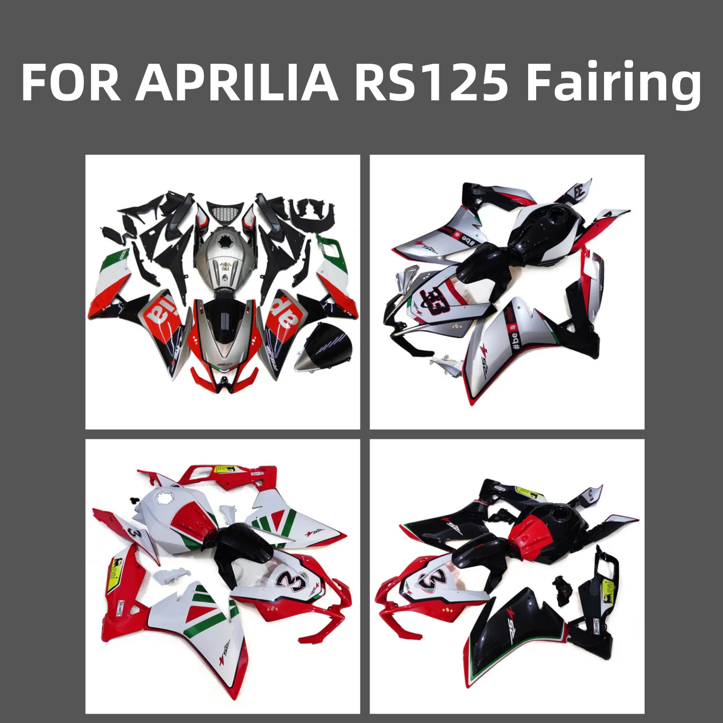 Motorcycle Fairings Kit for Aprilia RS 125 2012 2013 2014 2015 2016 2017 Bodywork Set RS125 2012-2017 Injection NEW ABS