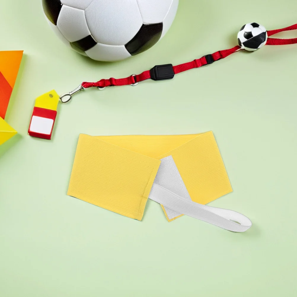 

5Pcs Soccer Captain Armband Solid Color Elastic Adjustable Reflective Football Sports Arm Bands Youth Adult Arm Bands Football