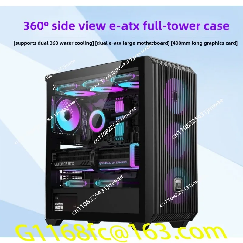 Dual-channel X100 chassis Support X99 dual-channel server main board E-ATX computer e-sports 360 chassis