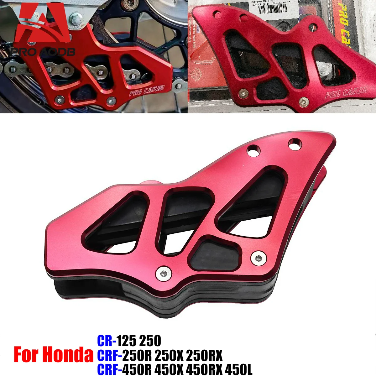 

Durable Motorcycle Accessories - CNC alloy Chain Guide Cover Guard Protector For HONDA CRF250R 450R 250X 450X 250RX 450RX 450L