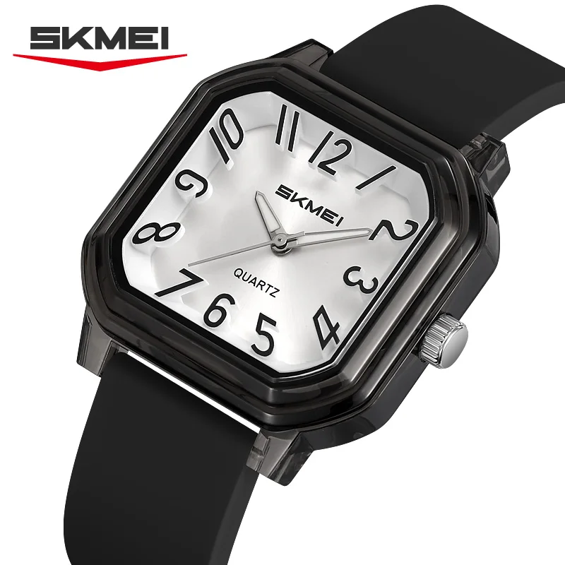 

SKMEI 2484 Молодежные цифровые квадратные кварцевые наручные часы с указателем для девочек и студентов, водонепроницаемые часы для отдыха, часы