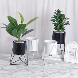 Stand Metal Flowerpot Supporting Indoor Pots for Plants Simple Shelf