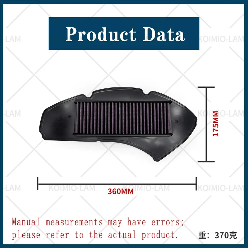 Fit For 2016 - 2019 YAMAHA NMAX125 NMAX155 Tricity NMAX N-MAX 125 155 Motorcycle Intake Cleaner Air Filter