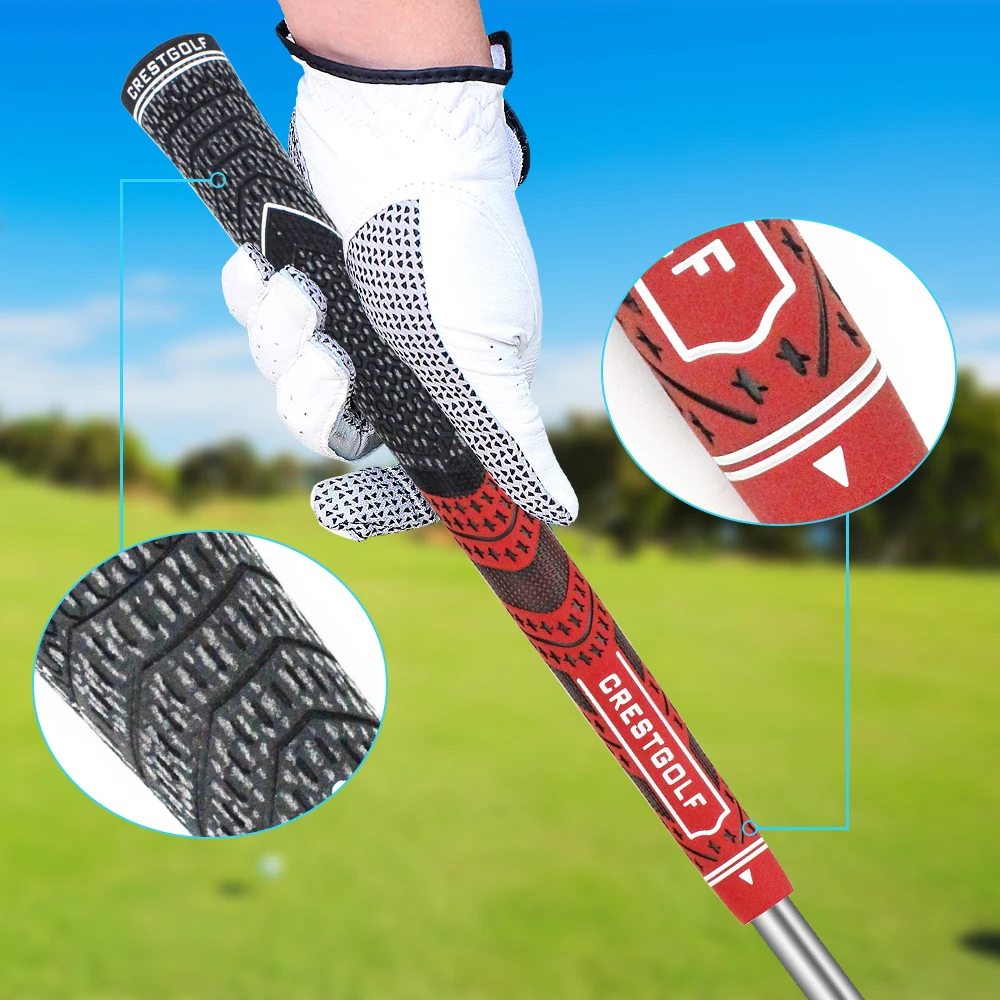 10 sztuk / zestaw uchwytów golfowych Standardowy rozmiar Wielozłożone chwyty do kijów golfowych 8 kolorów Wysoka stabilność Występ na każdą pogodę — zdjęcie 4