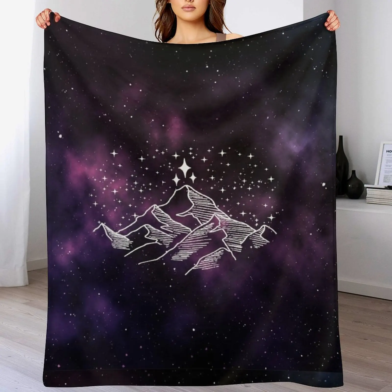 

ACOTAR Velaris Galaxy Throw Blanket cosplay anime funny gift Luxury Throw For Decorative Sofa Blankets