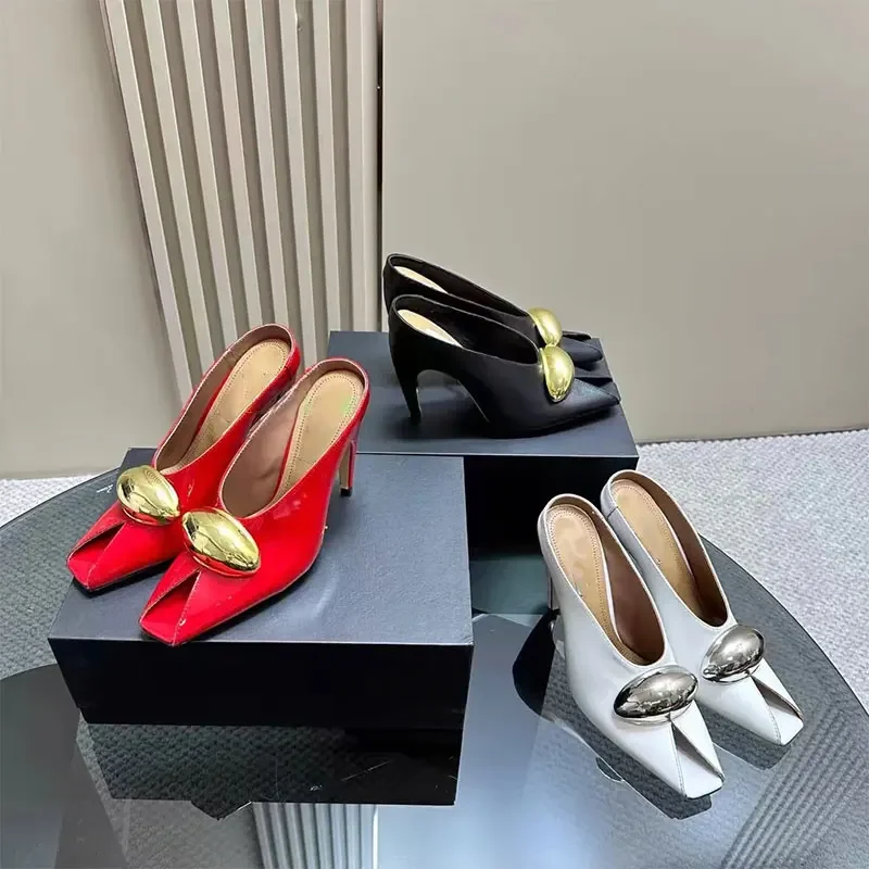 Show Style High Heel 10.5cm Fish Mouth Sandals Spring Summer Black White Fashion Sexy Professional Commuter Women Shoes  Size 43 image 4