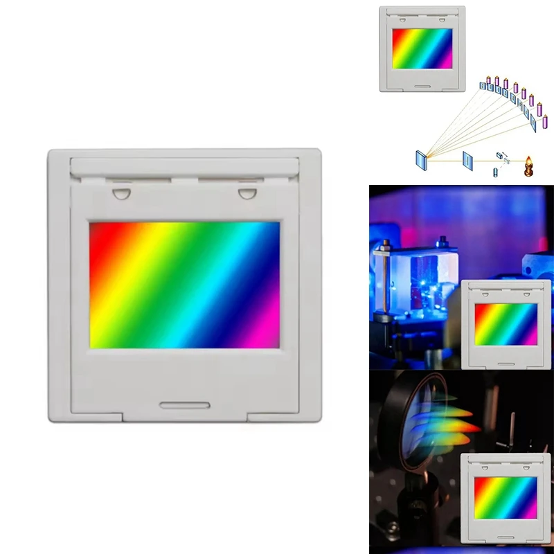 Transmission Diffraction Grating With Frame Line Spectrophotometer Diffraction Grating Optical Teaching Experiment-ABRI