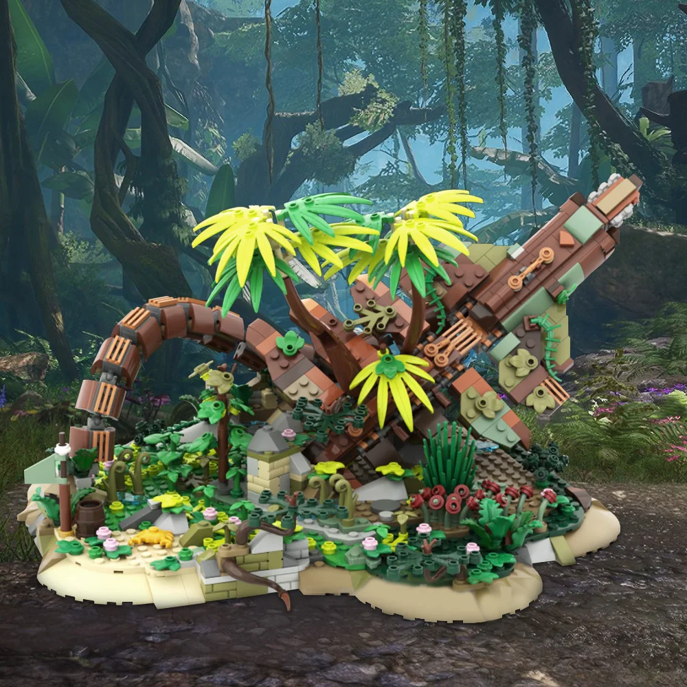 Gobricks MOC كدم حورس الأفق اللبنات نموذج Shellwalker مع قاعدة الطوب الرعد تجميعها لعبة الأطفال هدية #4