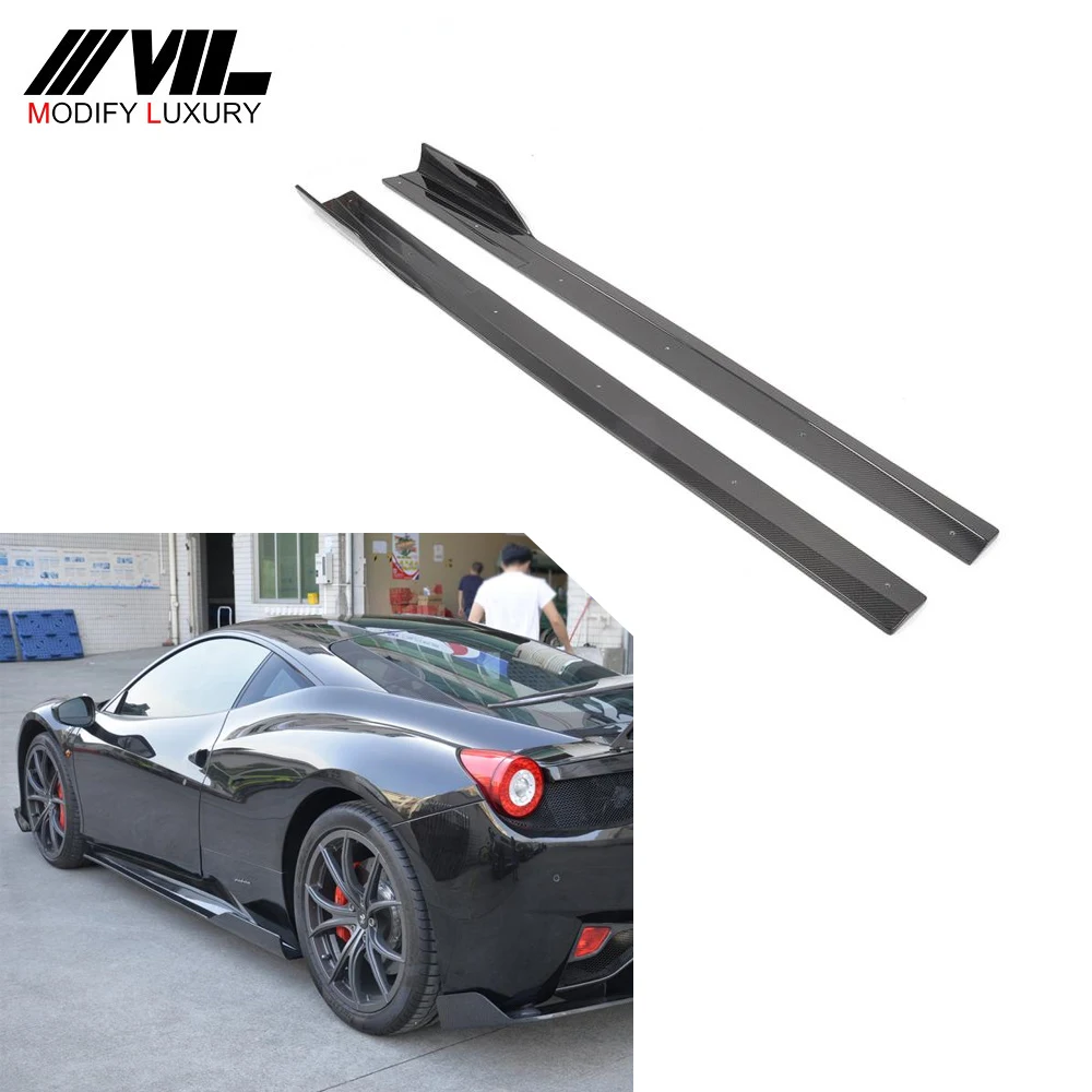 

Подходит для VEL STYLE 458 BASE COUPE, 2-дверные боковые порожки из углеродного волокна, подходят для FERRARI 458 ITALIA 11-13