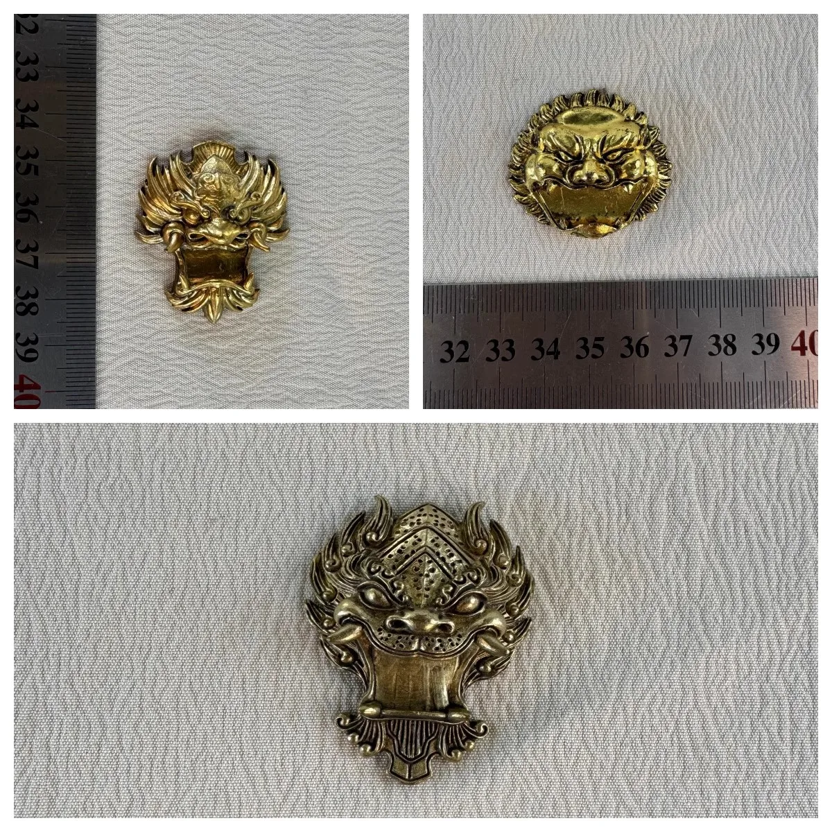 

YYDS 1/6 Scale Soldier Ancient Generals Pure Copper Bellied Beast Model Toy For 12'' Action Figure Body In Stock