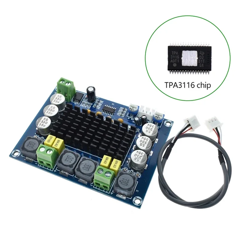 XH-M543 TPA3116D2 2*120W Dual Channel Digital Stereo Audio Power Amplifier Board High Power DIY 240W Amplificador Sound Board