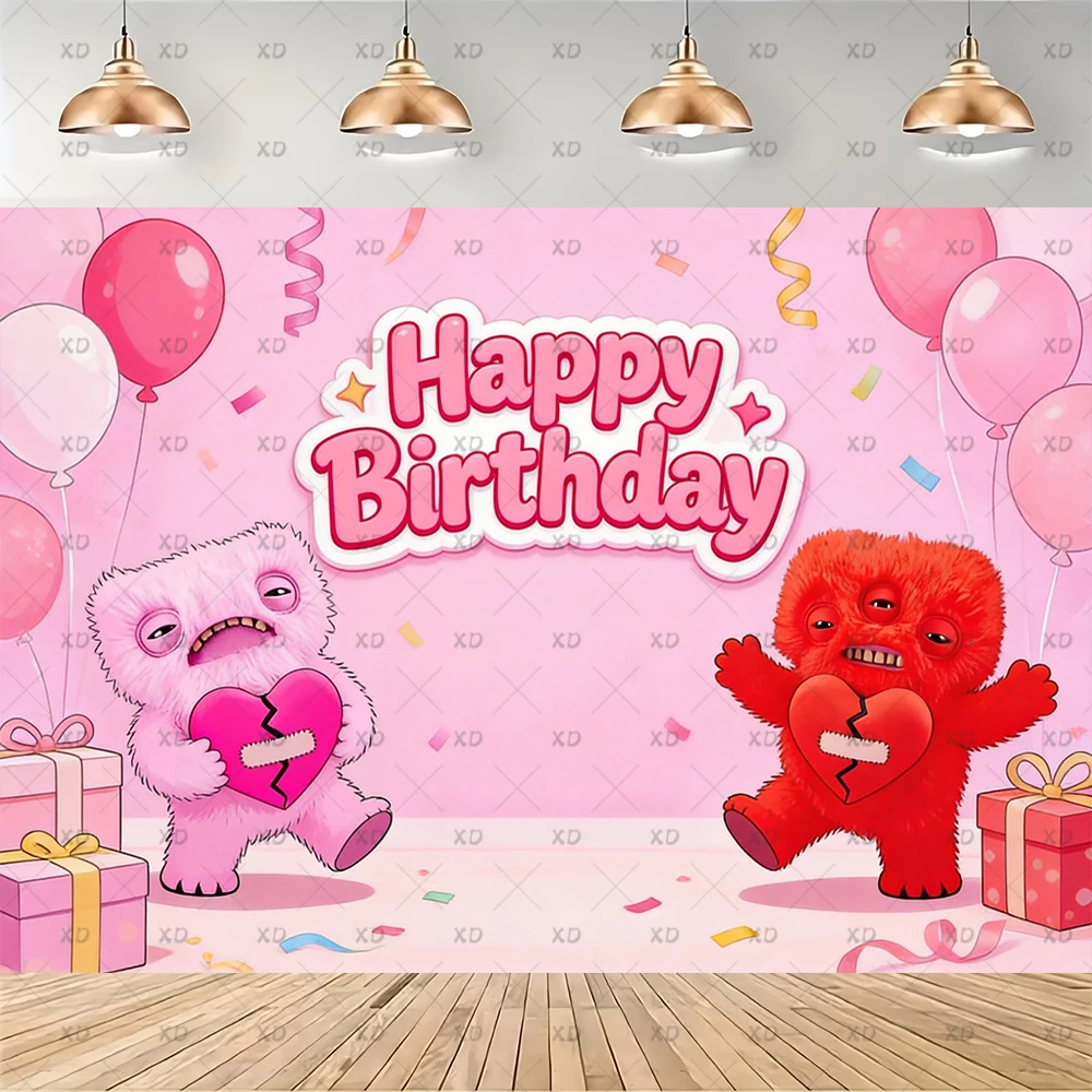 Cartoon Fuggler Themen-Geburtstagsparty Dekorations-Set Banner Zubehör Ballon-Set Tortendekoration Hintergrund Cartoon-Kulisse Kindergeschenk – Detail 6