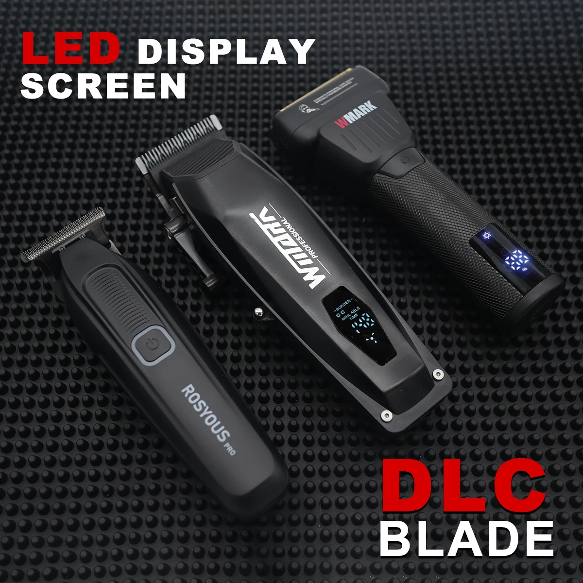 

Professional Barber Cutting Machines Kit with 9000RPM DLC Blade LED Display Men's Barber Hair Cutting Machine