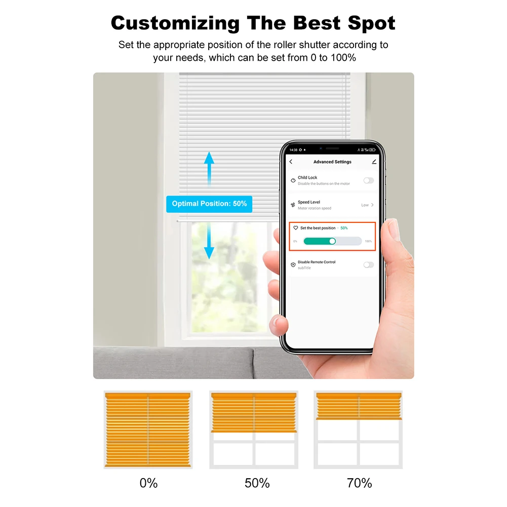 Zigbee Smart Electric Curtain Motor Super Silent Auto Shutter Drive Motor Blind Shade Shutter Drive Motor