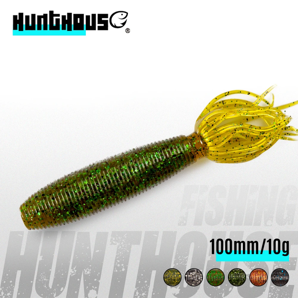

Силиконовая мягкая рыболовная приманка Hunthouse 100 мм 10 г Easy Shiner Shad, искусственная приманка для ловли баса, окуня, судака LW233