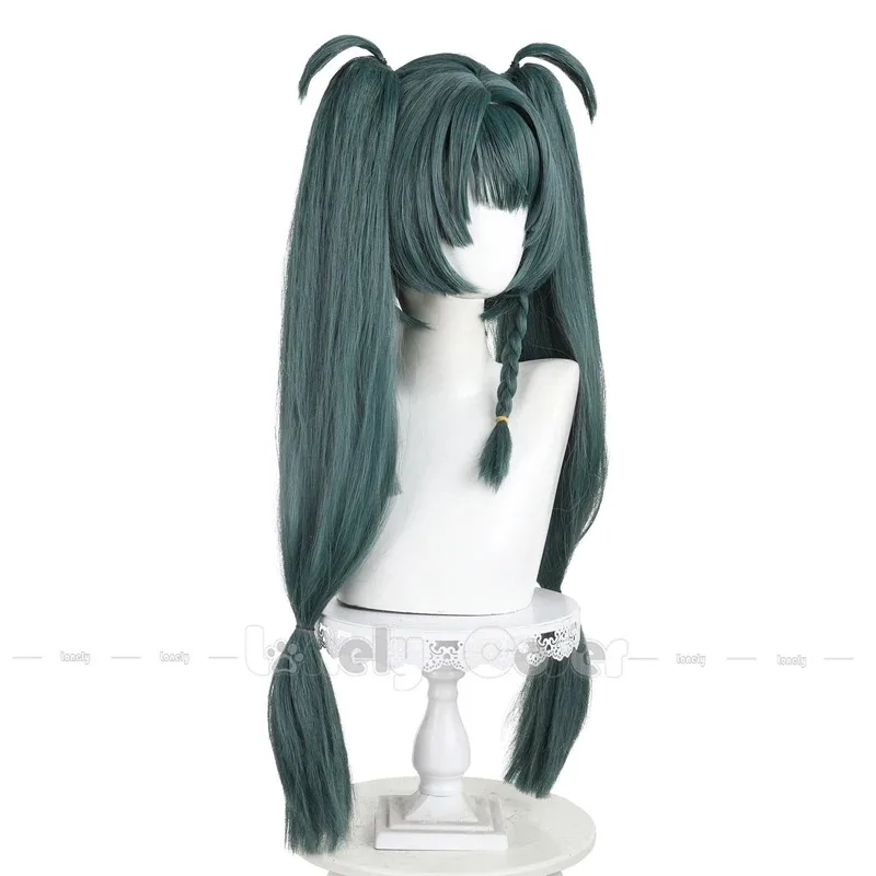 

CyQingyi Cosplay Wig Zenless Zone Zero Long Straight Green Bunches Wig For Women Girls Cosplay Headwear Props 01 Neo-GenesisVI Z