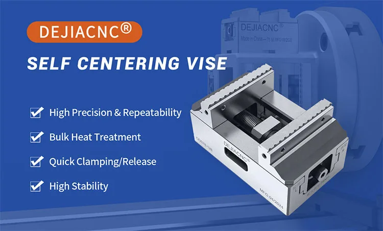 GDS78-128 Manual Drive 4th 5th Axis CNC Self-Centering Vise