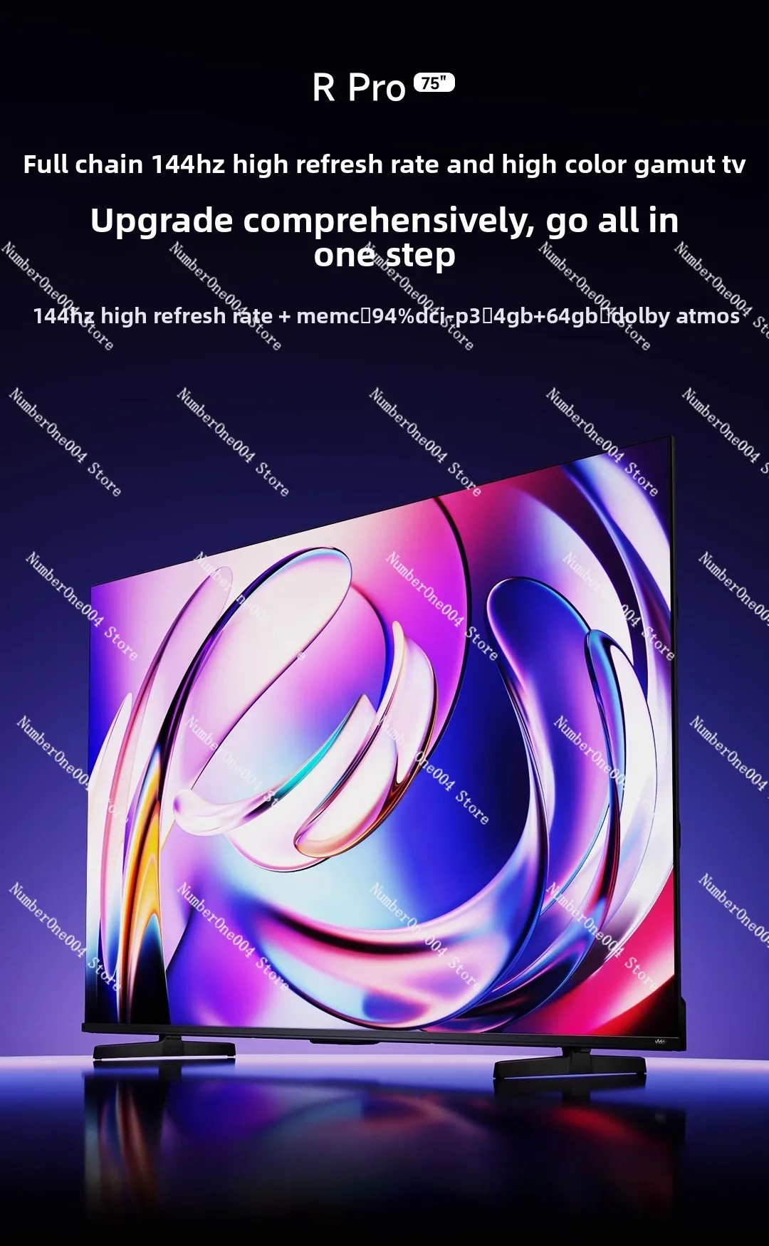 

55-дюймовый телевизор 144 Гц 4 + 64 ГБ