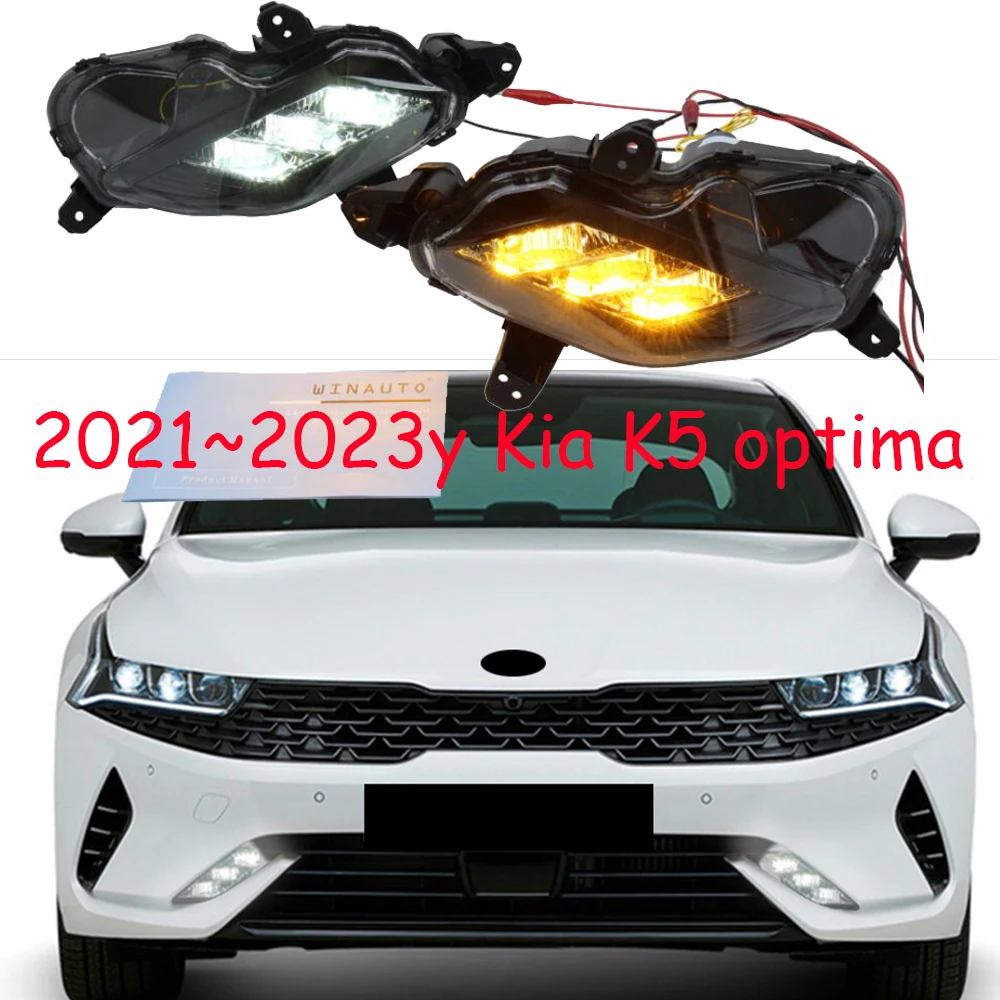 car bumper OPTIMA headlight for KIA K5 daytime light 2021~2023y car accessories LED DRL optima Headlamp for kia k5 fog light