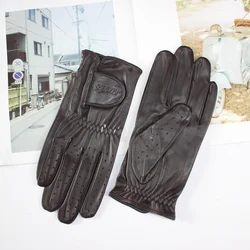Nuovi guanti da Golf in pelle di pecora guanti in pelle da guida Unisex sottili sfoderati in pelle singola