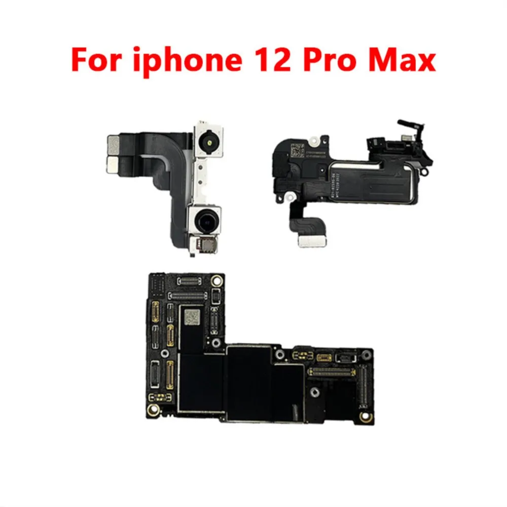 لوحة أم أصلية تم اختبارها بالكامل لهاتف iPhone 12 Pro Max 128g/256g لوحة رئيسية غير مقفلة معرف الوجه لوحة منطق رئيسي iCloud نظيفة