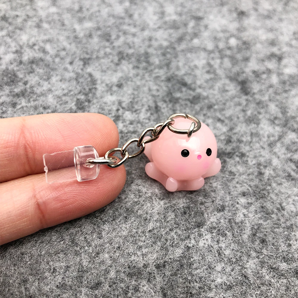 

Adorable Practical Resin Octopus Sea Animal Charm Dust Plugs for Mobile Phone, Tablets, Laptops, USB-C & Lightening Port