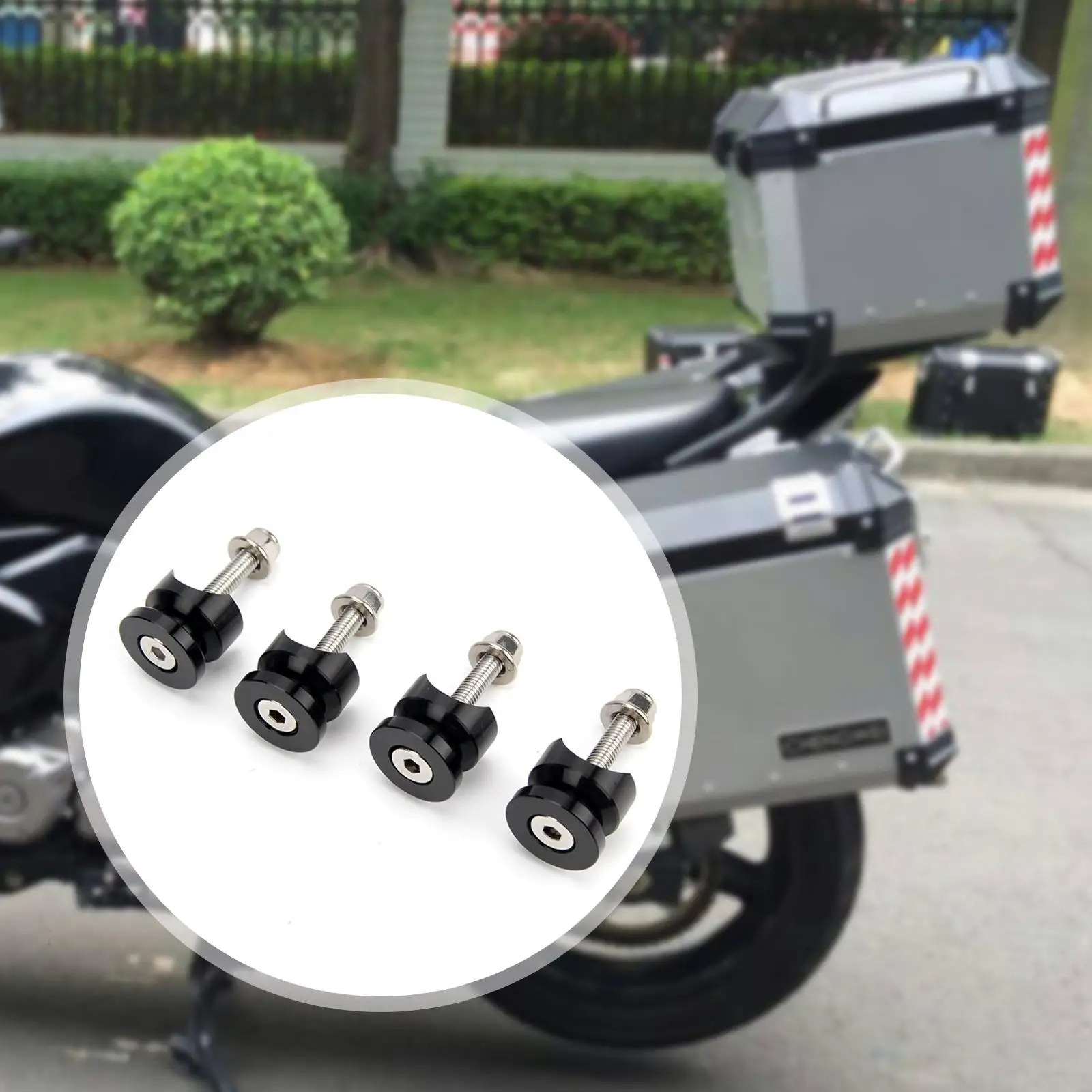 

Motorcycle Side Box Quick Release Protection Pad Fast Mount Base Pad Adapter for Door Hitch and Accessories
